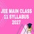 JEE Main Class 11 Syllabus 2026 PDF for Paper 1 and 2